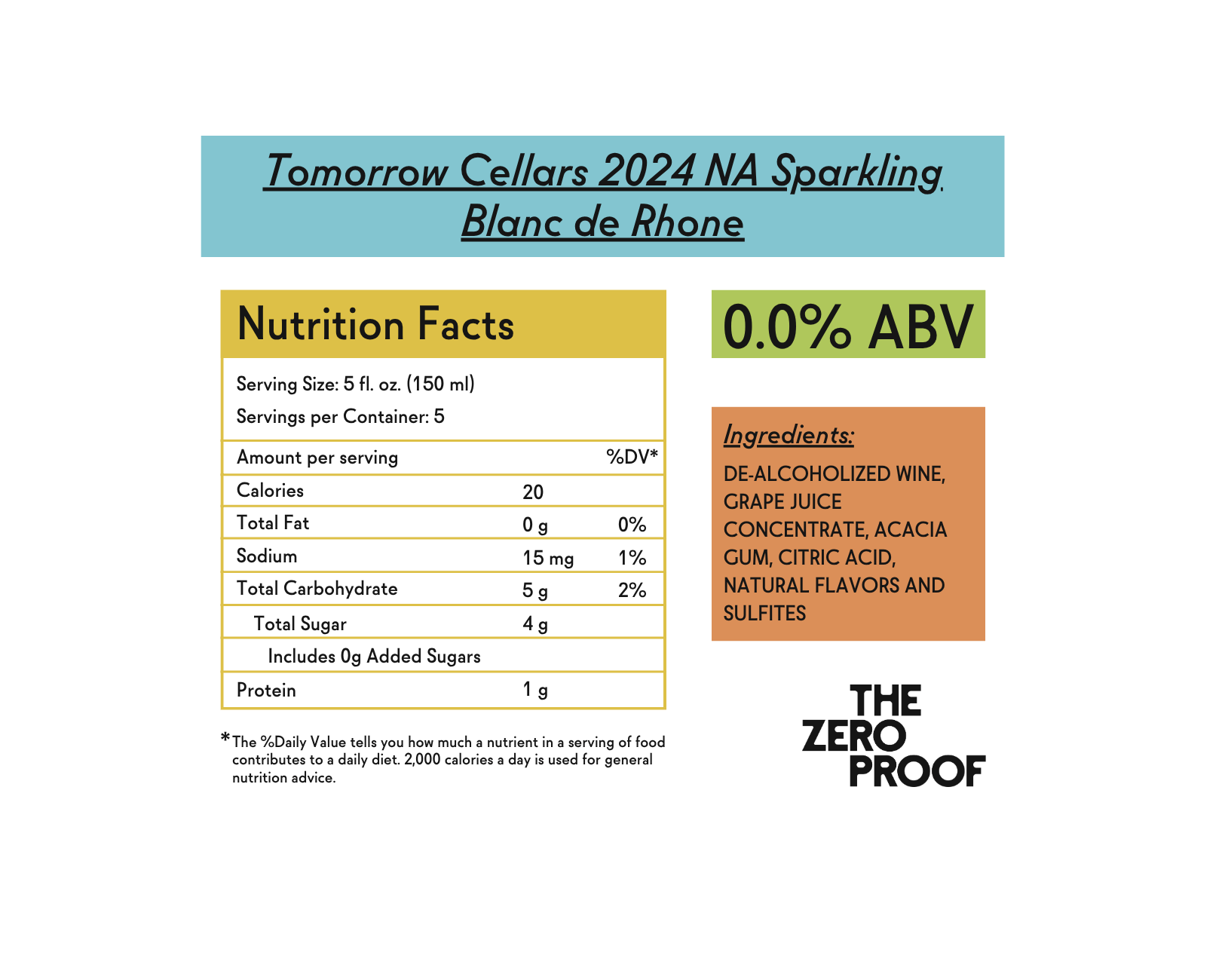 Tomorrow Cellars 2024 NA Sparkling Blanc de Rhone