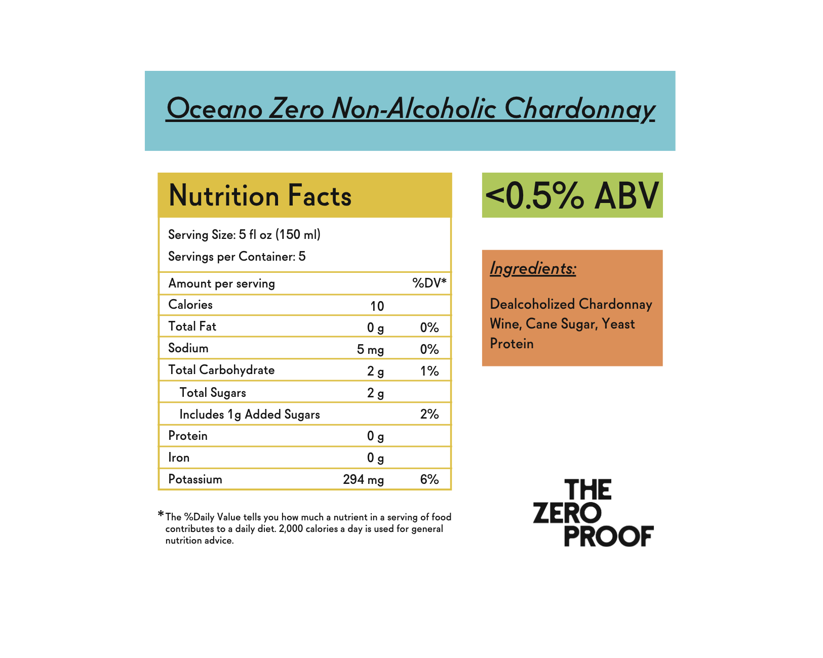 Oceano Zero Non-Alcoholic Chardonnay