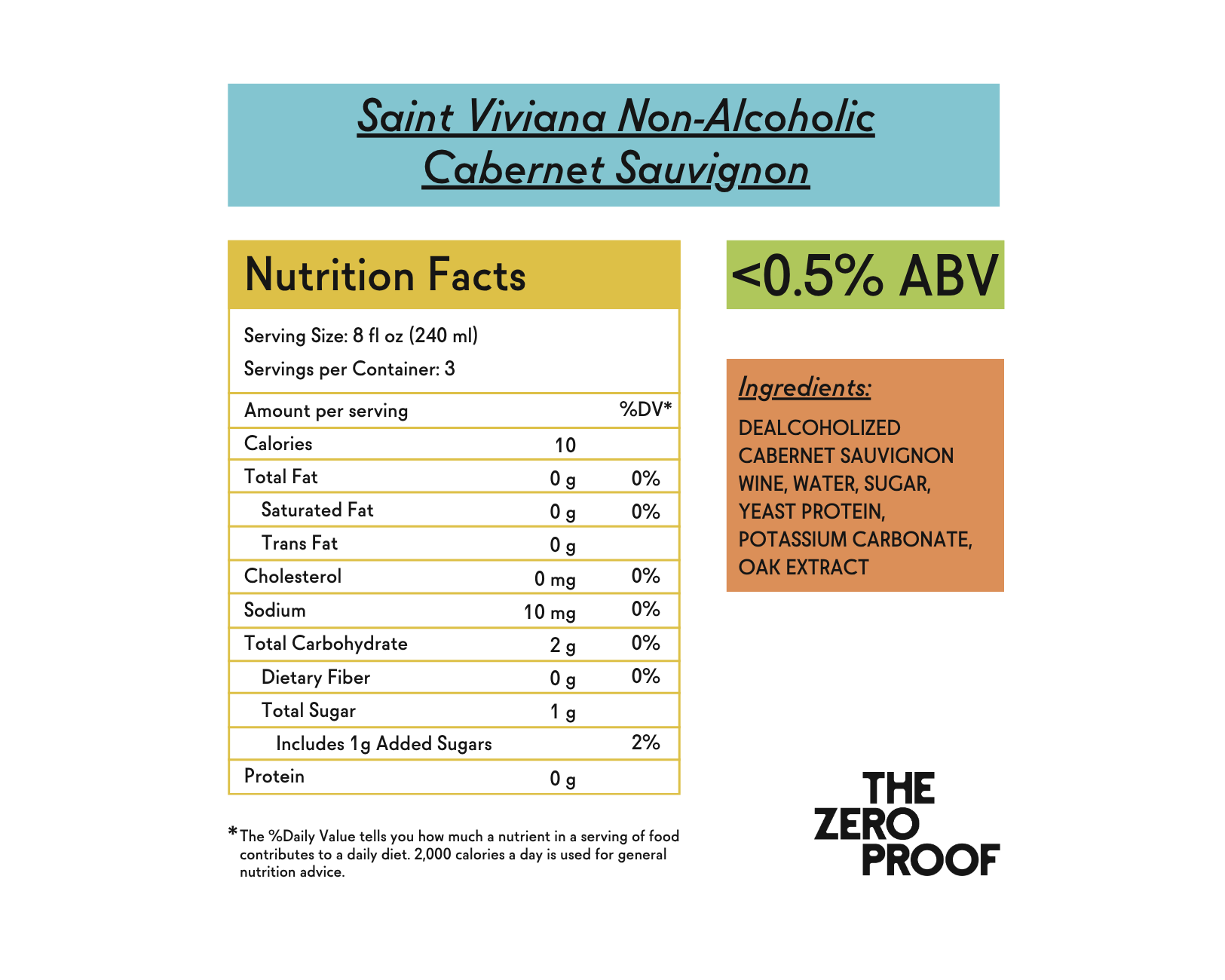 Saint Viviana Non-Alcoholic Cabernet Sauvignon