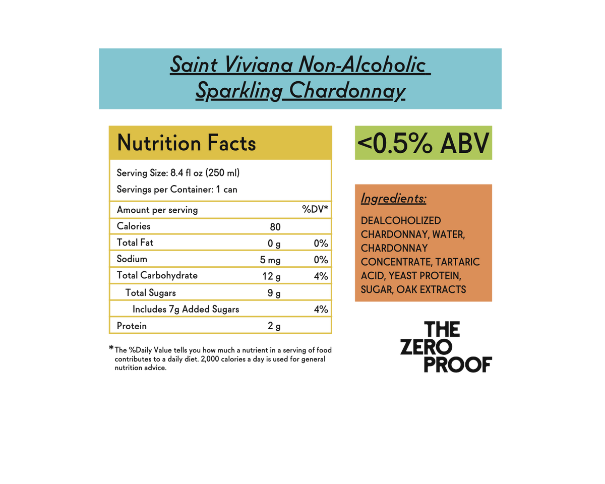 Saint Viviana Non-Alcoholic Sparkling Chardonnay