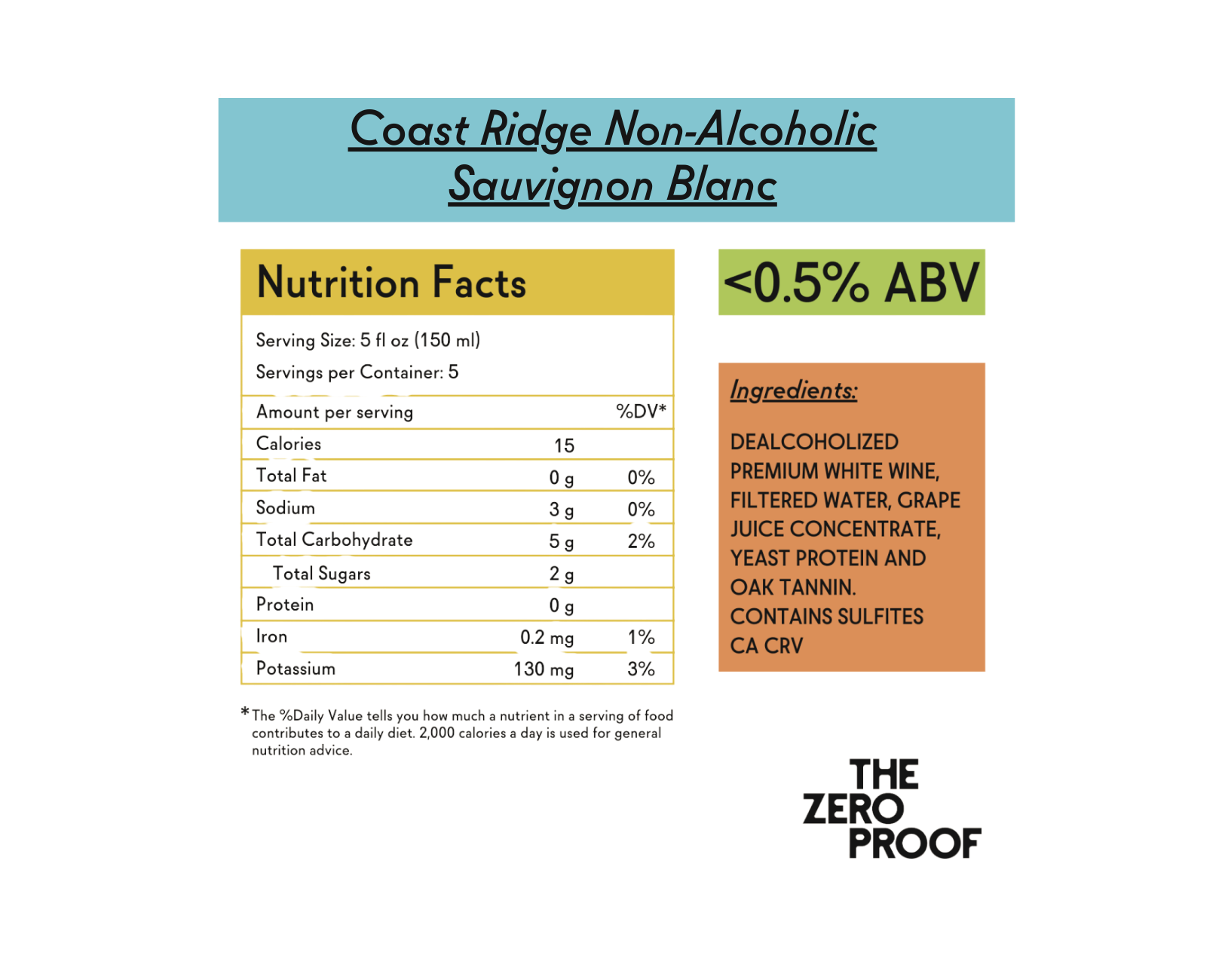 Coast Ridge Non-Alcoholic Sauvignon Blanc