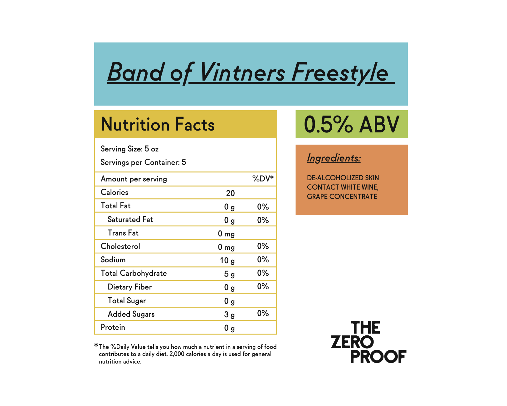 Band of Vintners Freestyle Non-Alcoholic Skin-Contact Wine