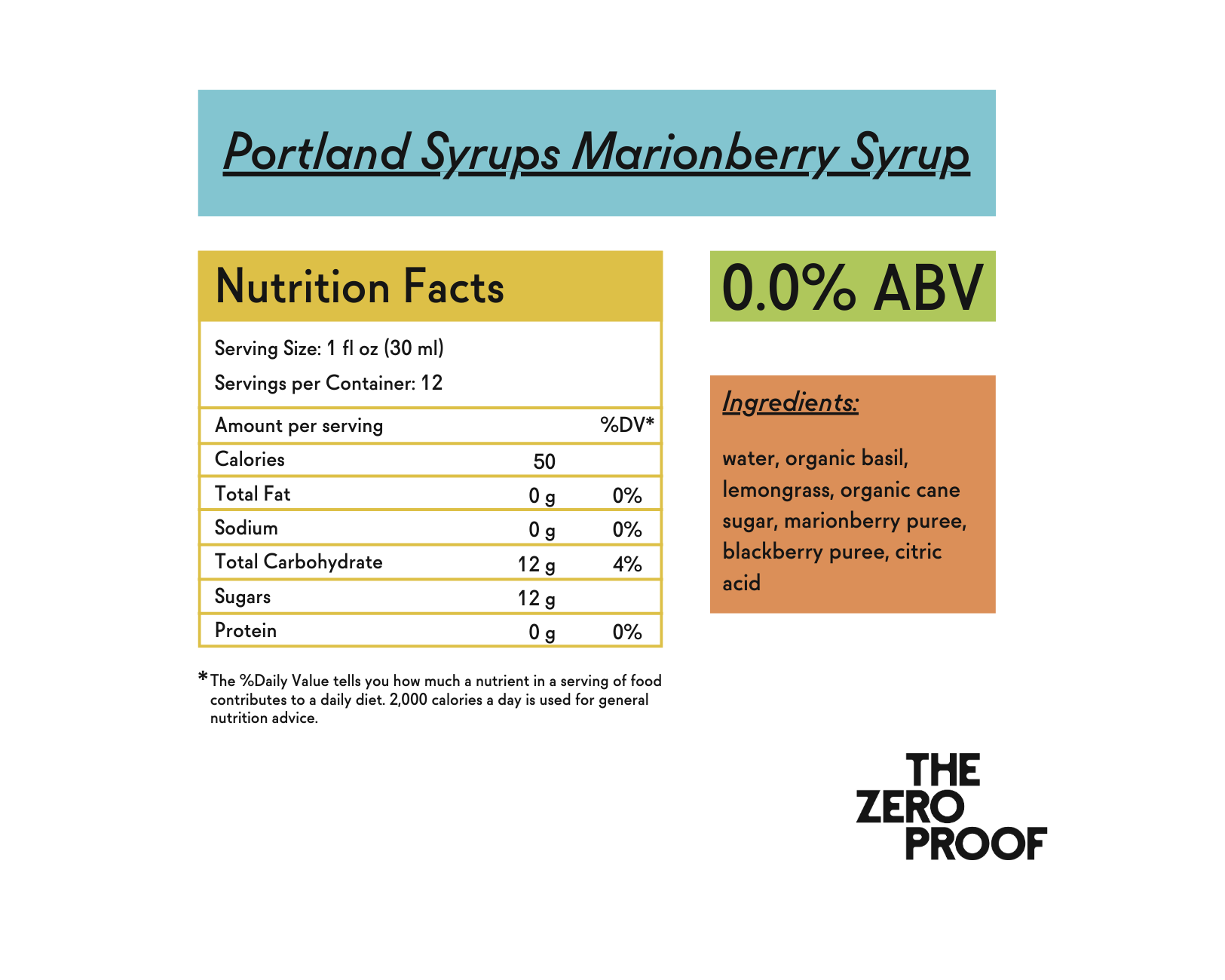 Portland Syrups Marionberry Syrup