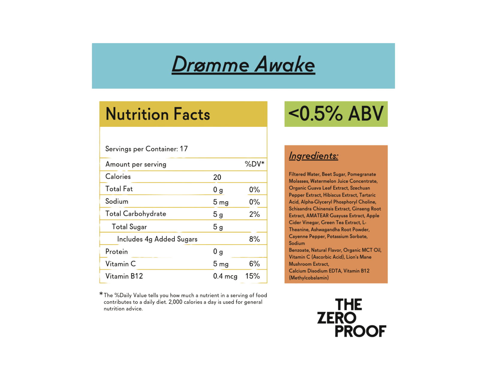 Drømme Awake Non-Alcoholic Elixir