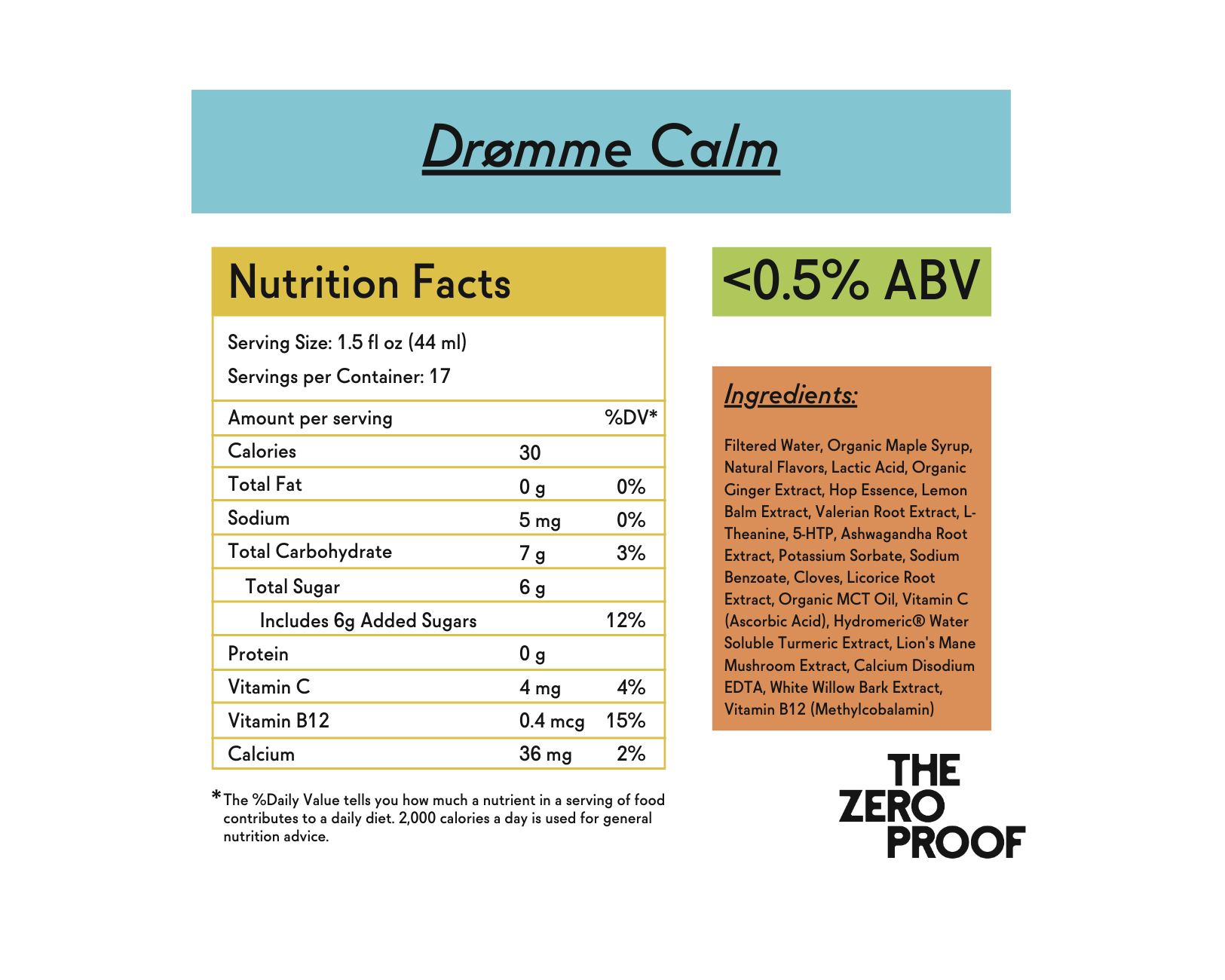 Drømme Calm Non-Alcoholic Elixir