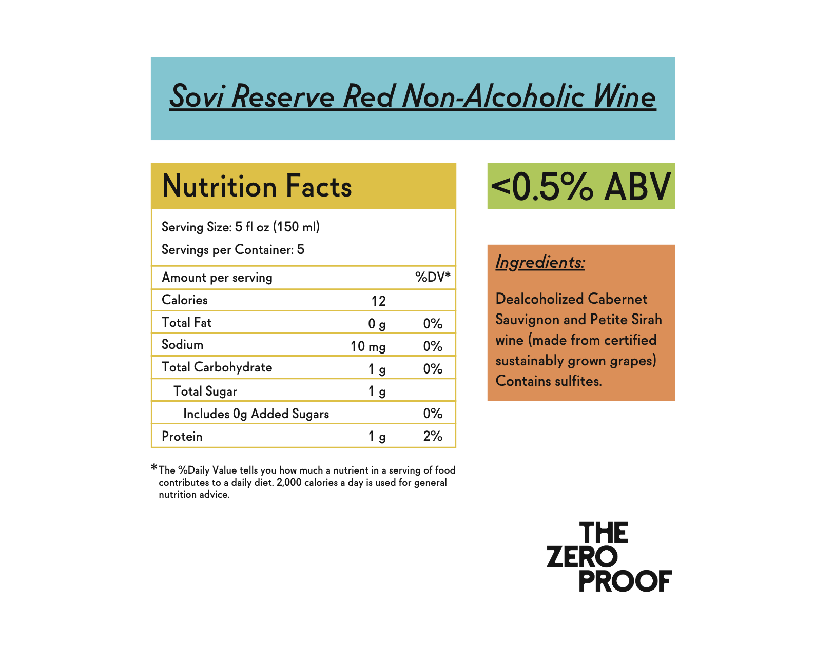 Sovi Reserve Non-Alcoholic Red Wine