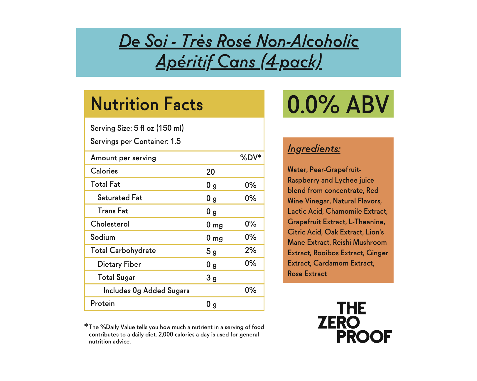 De Soi Non-Alcoholic Apéritif - Très Rosé