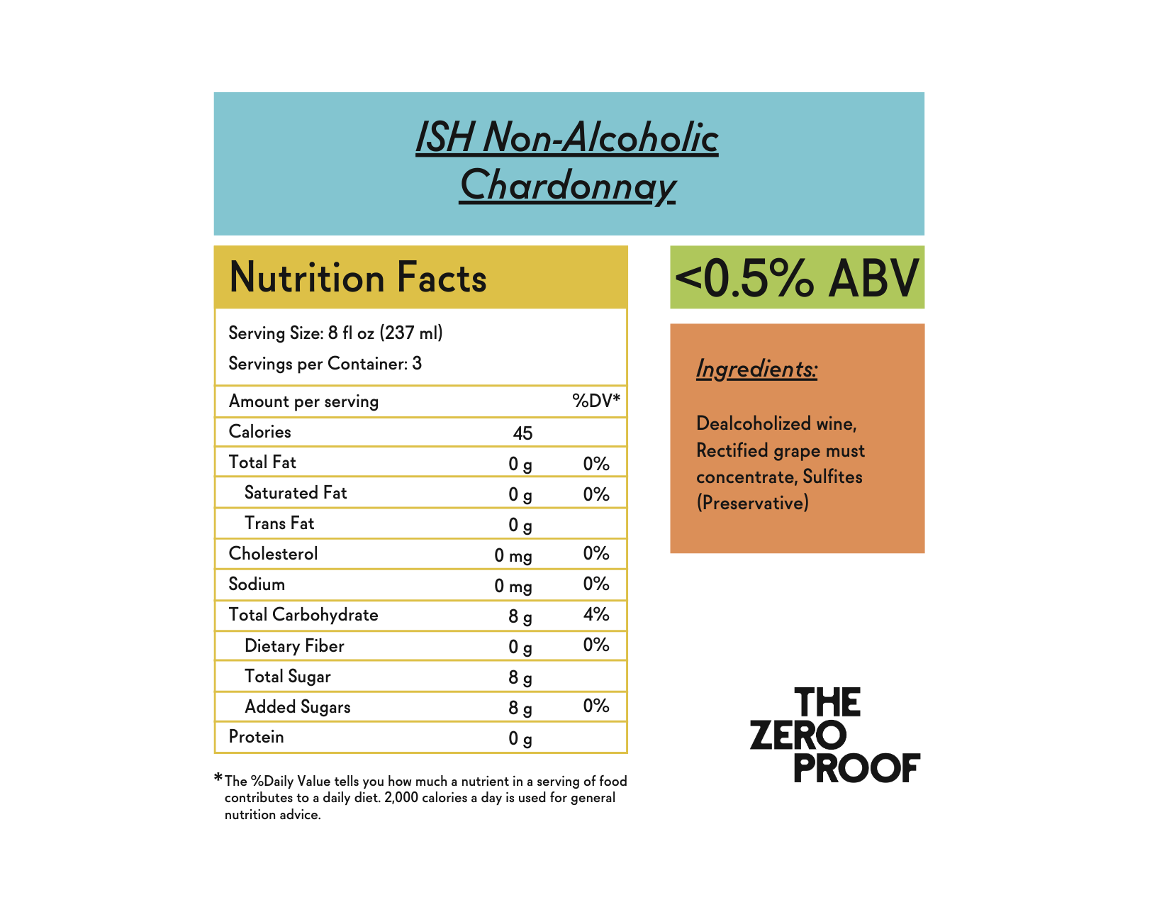 ISH Non-Alcoholic Chardonnay