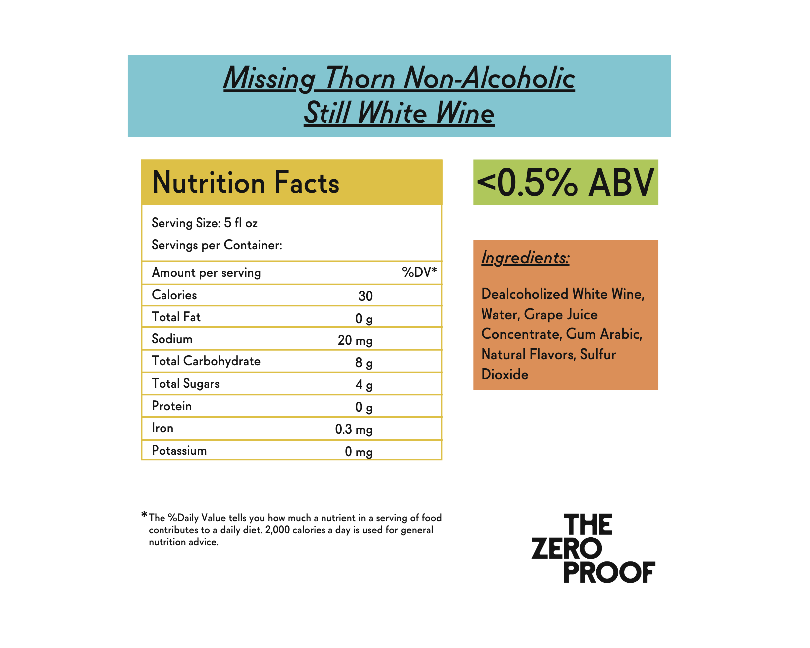 Missing Thorn Non-Alcoholic Still White