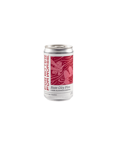 For Bitter For Worse Rose City Fizz Non-Alcoholic Cocktail (4-Pack)