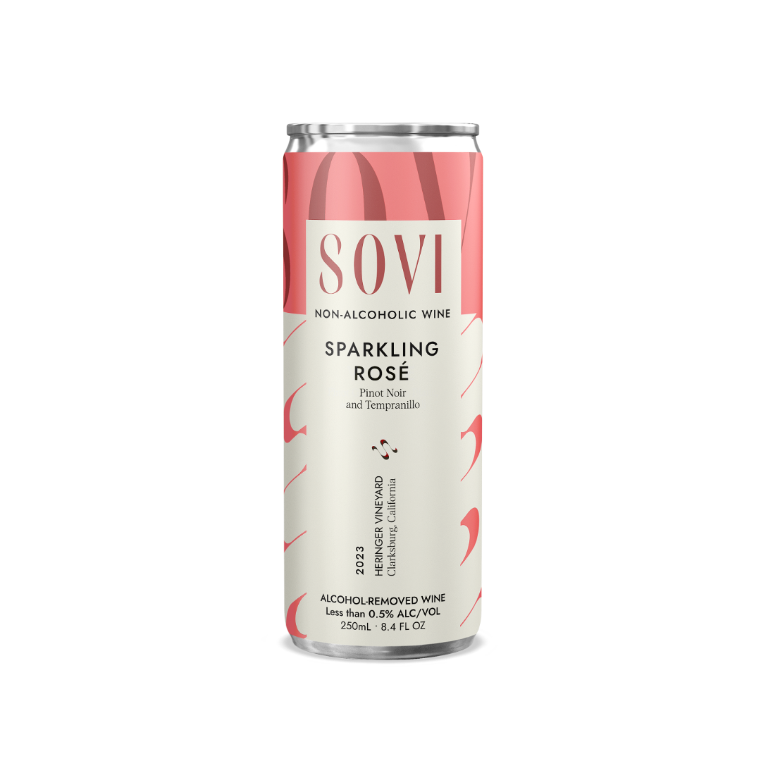 Sovi Non-Alcoholic Sparkling Rosé (4-Pack)