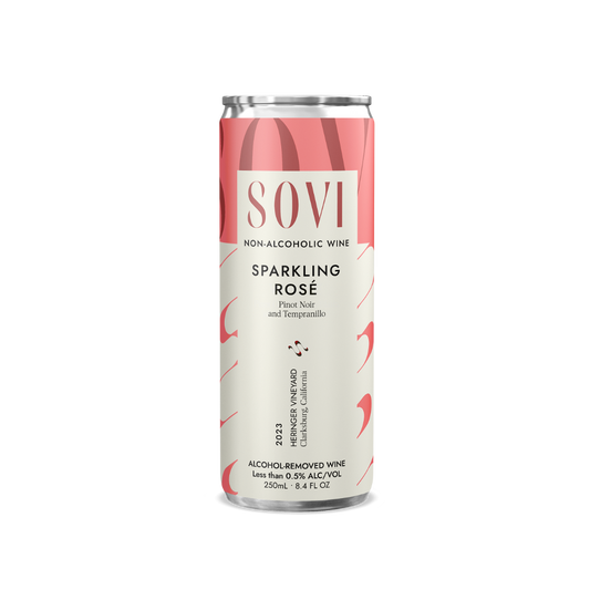 Sovi Non-Alcoholic Sparkling Rosé (4-Pack)