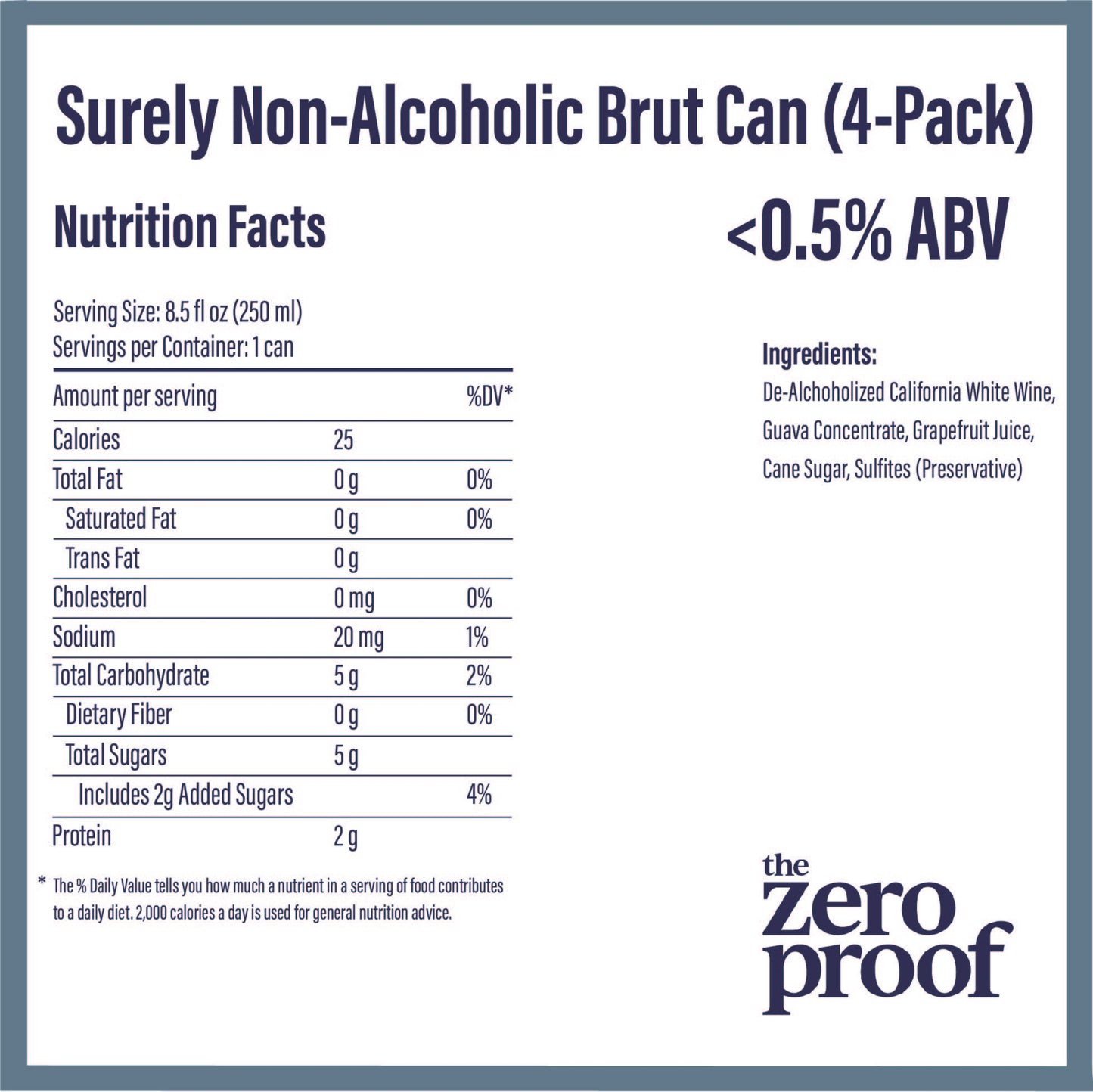 Surely Non-Alcoholic Brut Can (4-Pack)