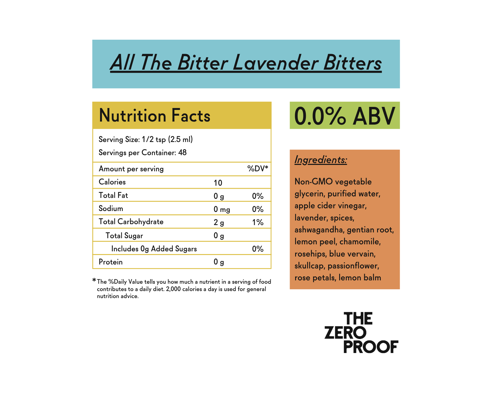 All The Bitter Lavender Bitters (4 oz) - The Zero Proof