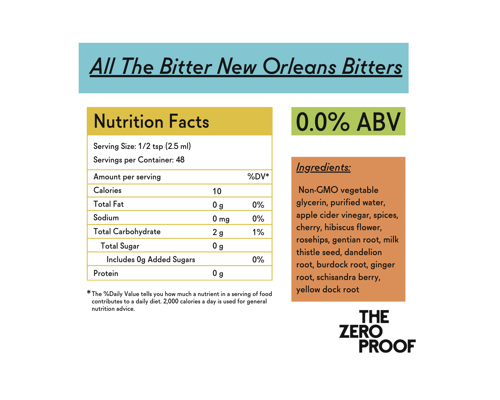 All The Bitter New Orleans Bitters (4 oz) - The Zero Proof