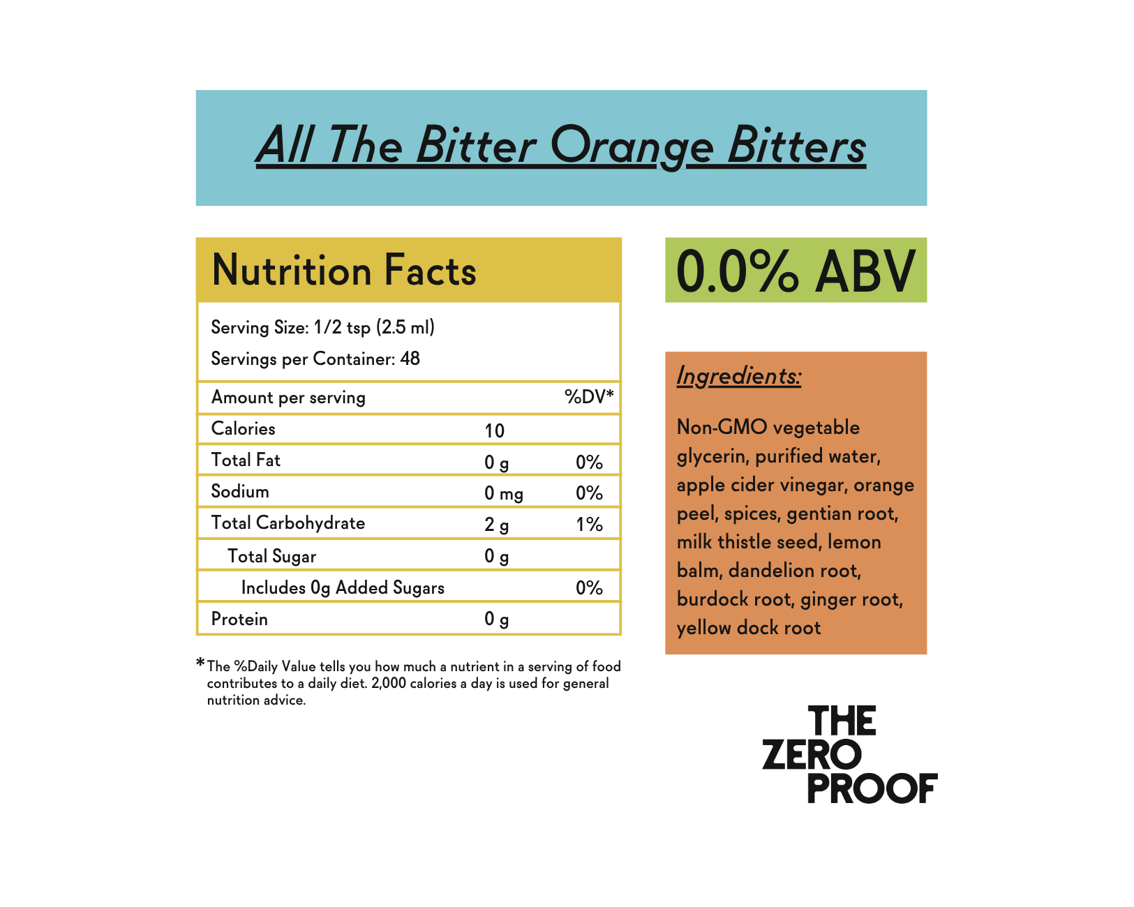 All The Bitter Orange Bitters (4 oz) - The Zero Proof