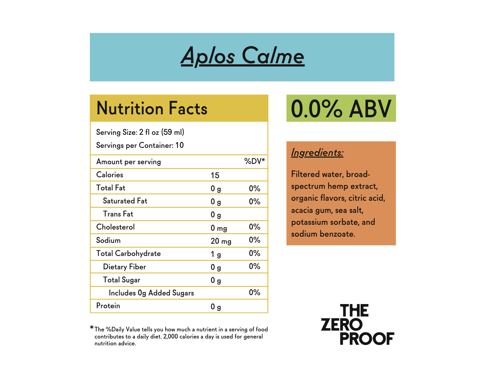 Aplós Calme (750 ml) - The Zero Proof