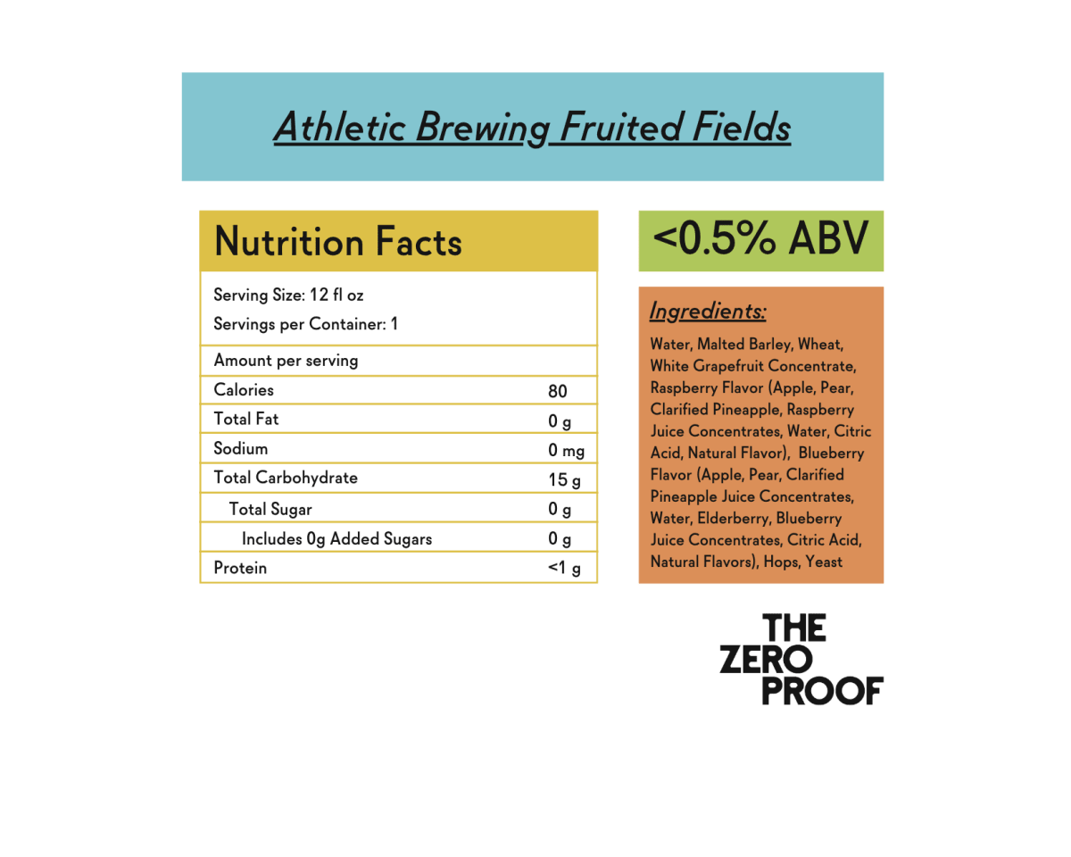 Athletic Brewing Fruited Fields Non-Alcoholic Beer - The Zero Proof