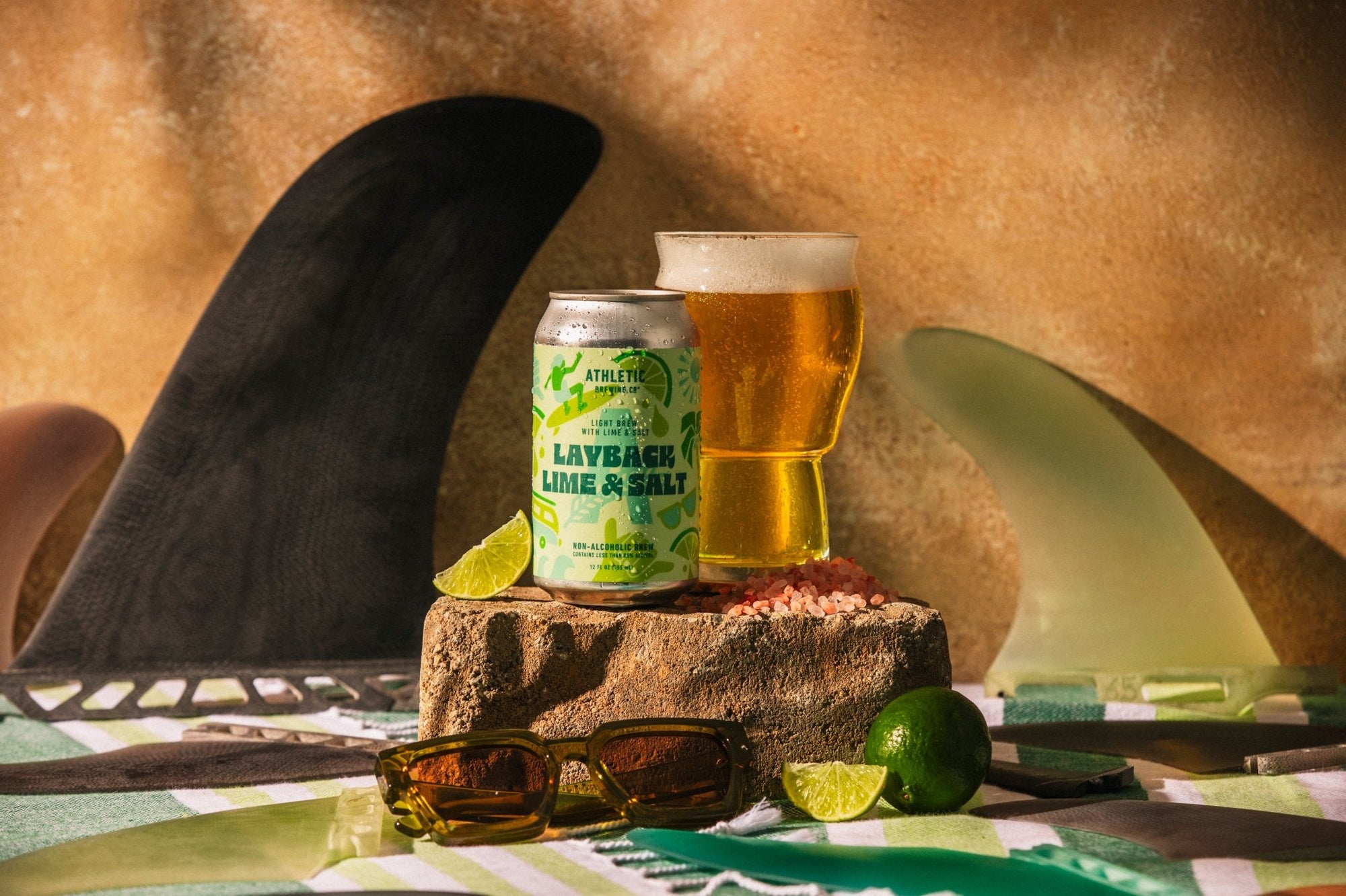 Athletic Brewing Layback Lime & Salt Non - Alcoholic Beer - The Zero Proof