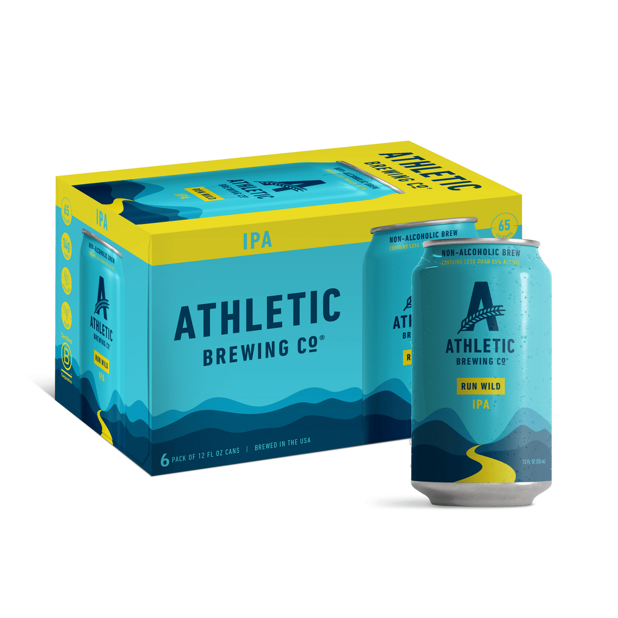 Athletic Run Wild IPA Non - Alcoholic Beer - The Zero Proof
