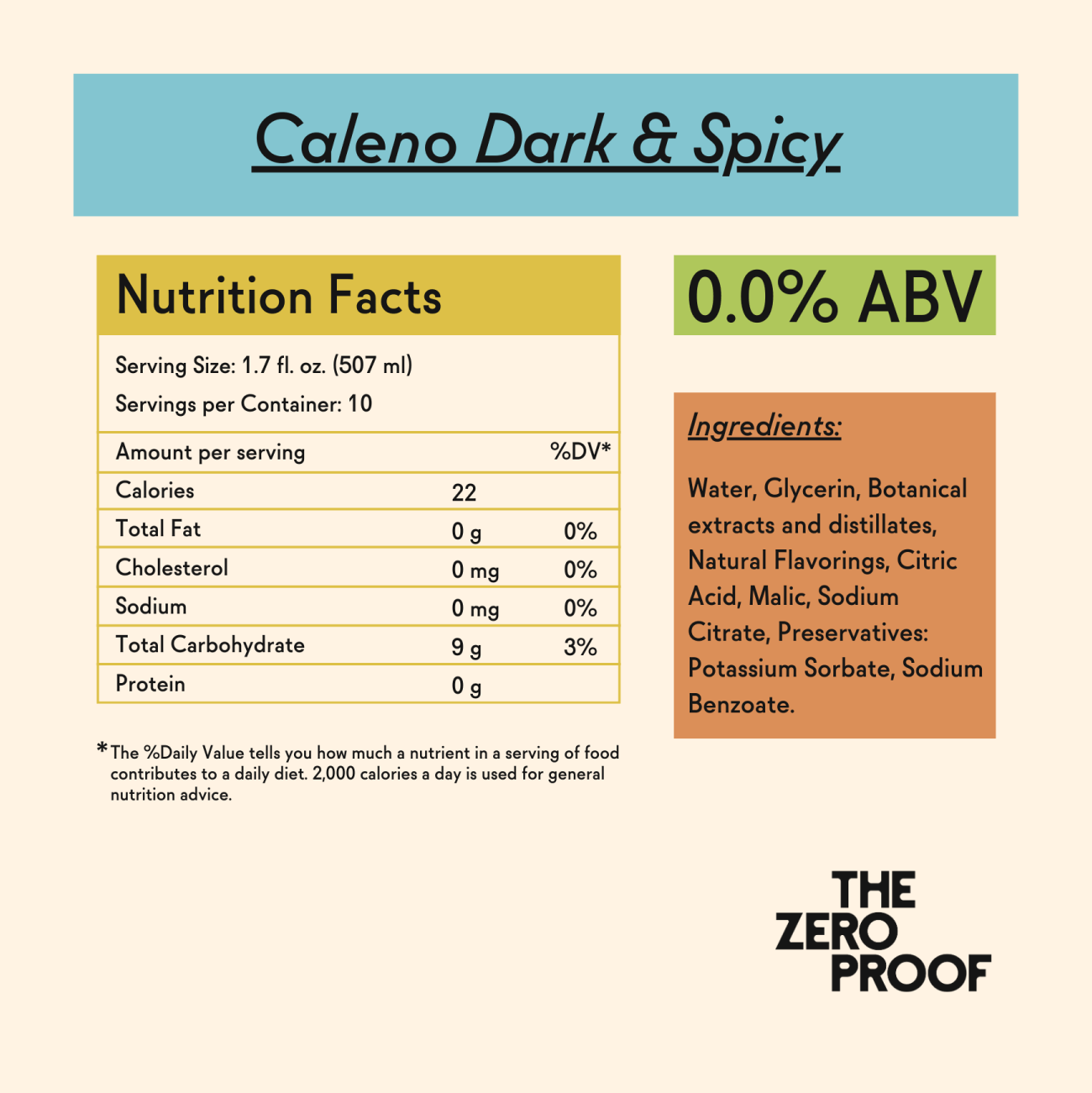 Caleno Dark & Spicy (500 mL) - The Zero Proof