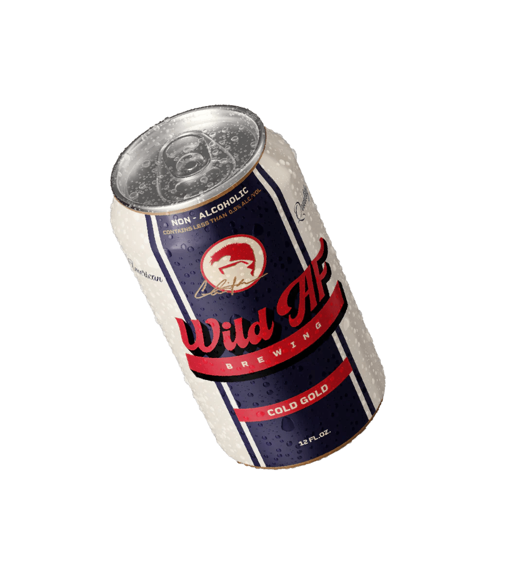 Charlie Sheen Wild AF Cold Gold Non - Alcoholic Beer - The Zero Proof