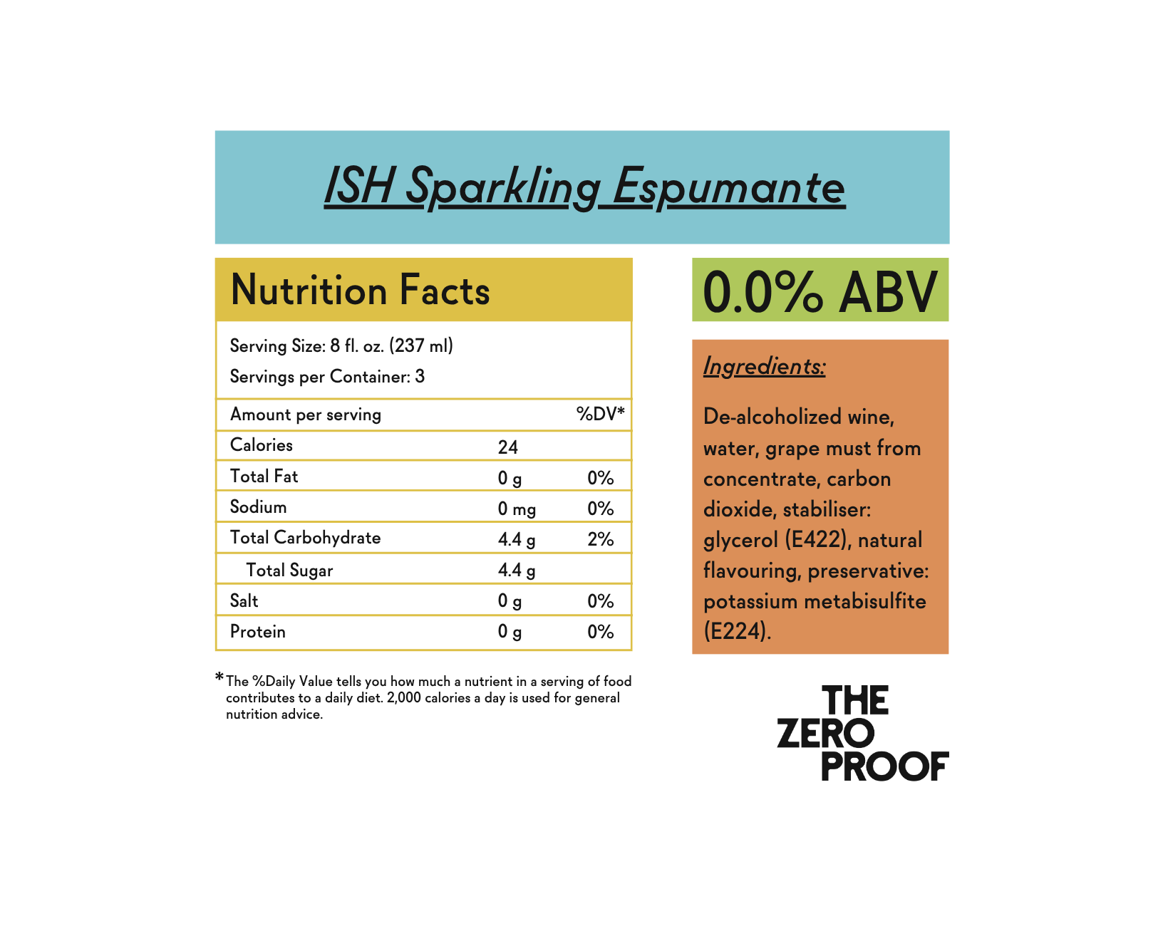 Château del ISH Non - Alcoholic Sparkling Espumante - The Zero Proof