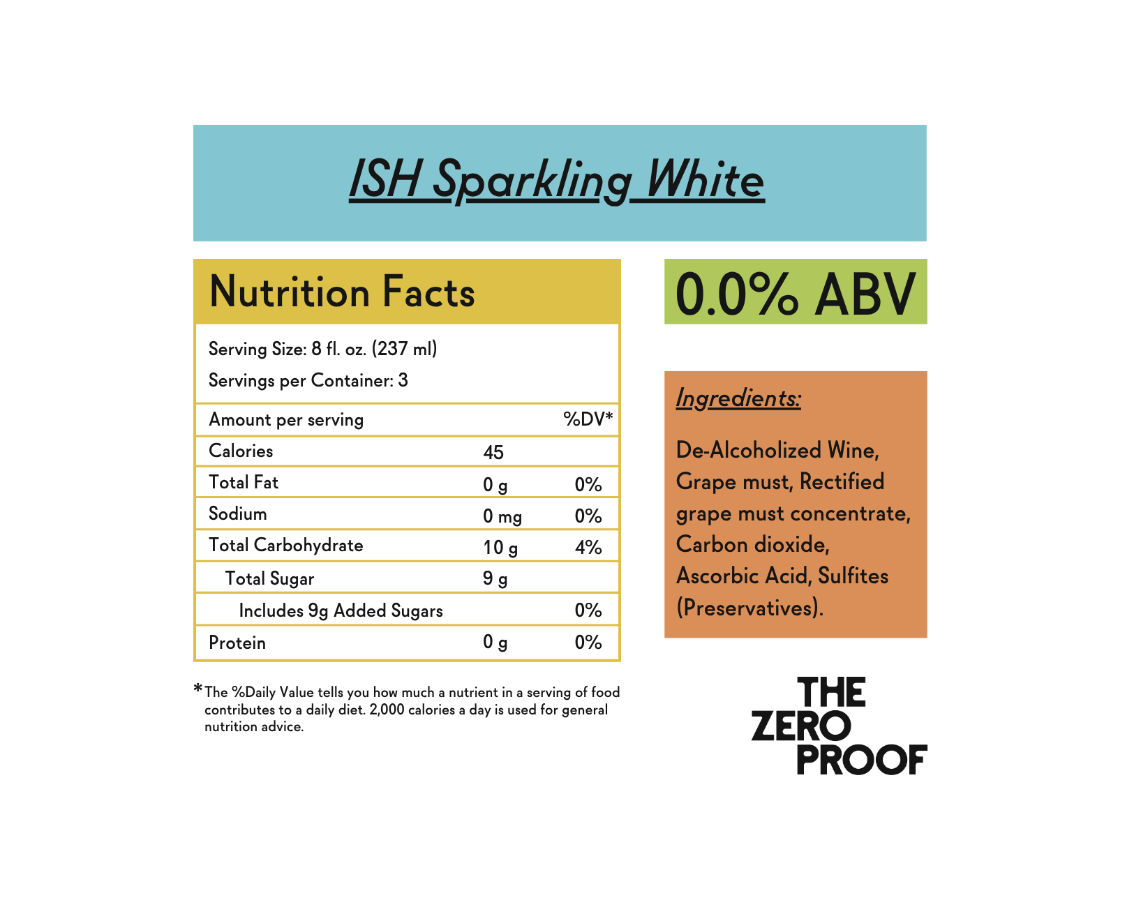 Château del ISH Non - Alcoholic Sparkling White Wine - The Zero Proof