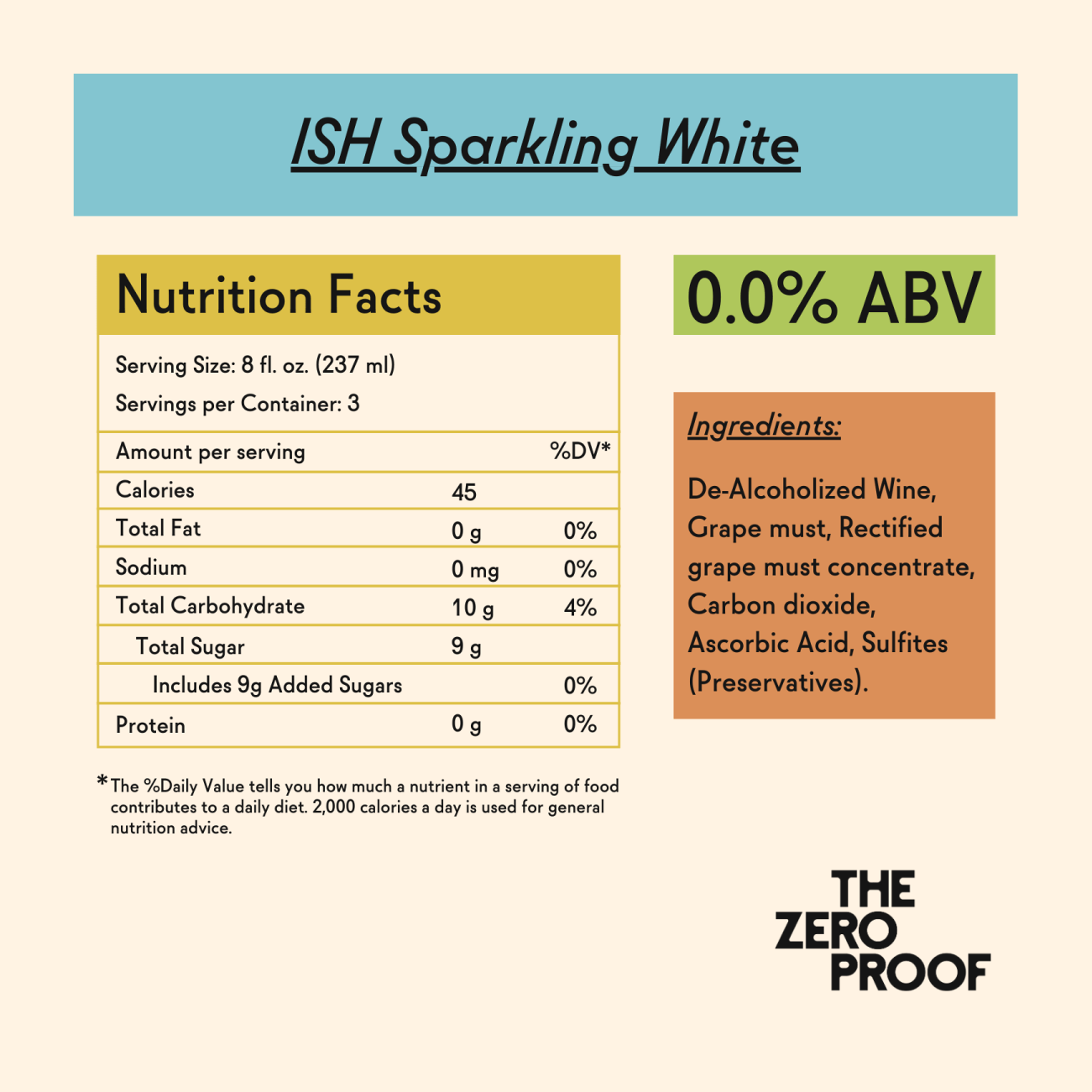 Château del ISH Non - Alcoholic Sparkling White Wine - The Zero Proof