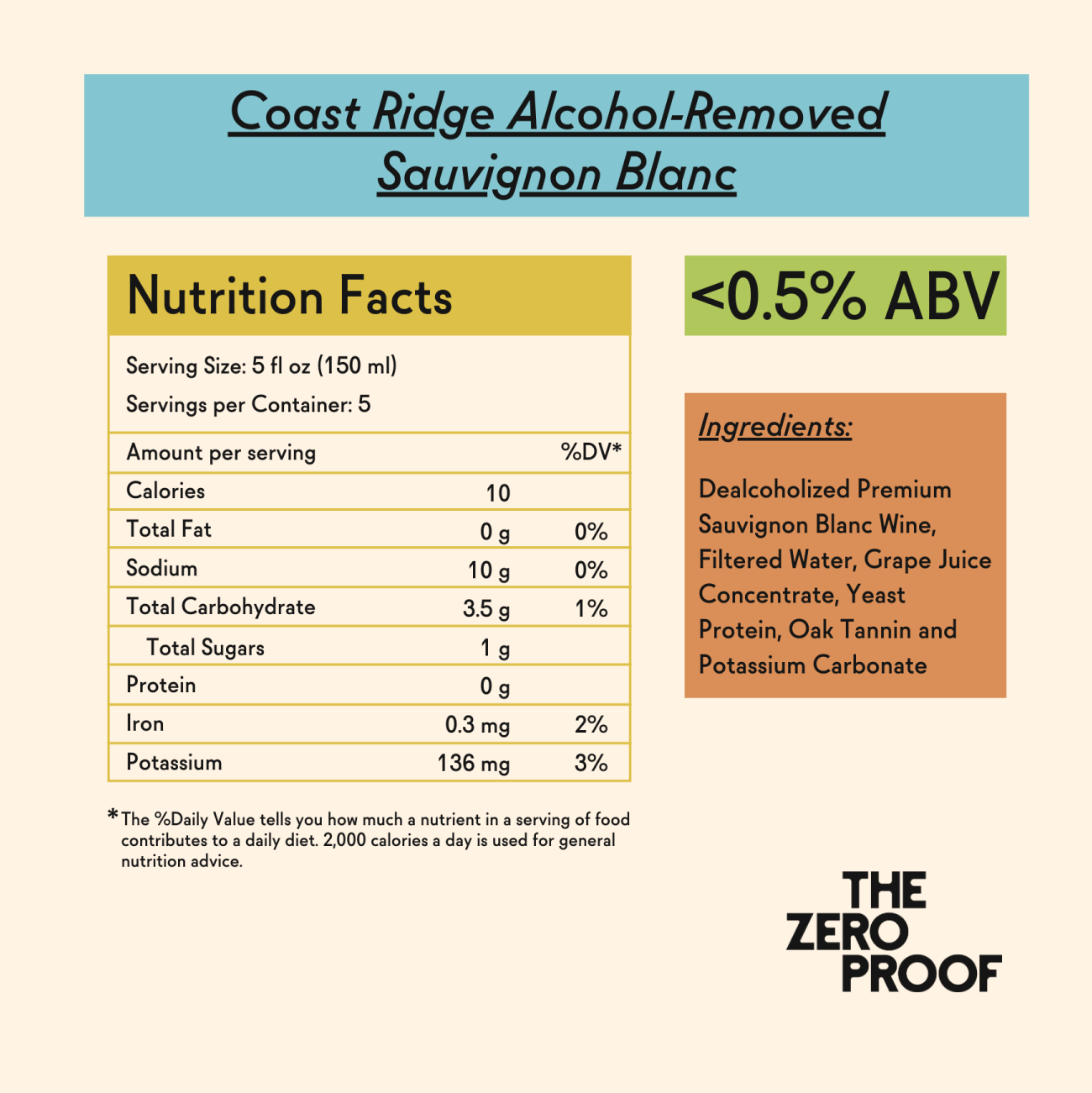 Coast Ridge Alcohol - Removed Sauvignon Blanc - The Zero Proof