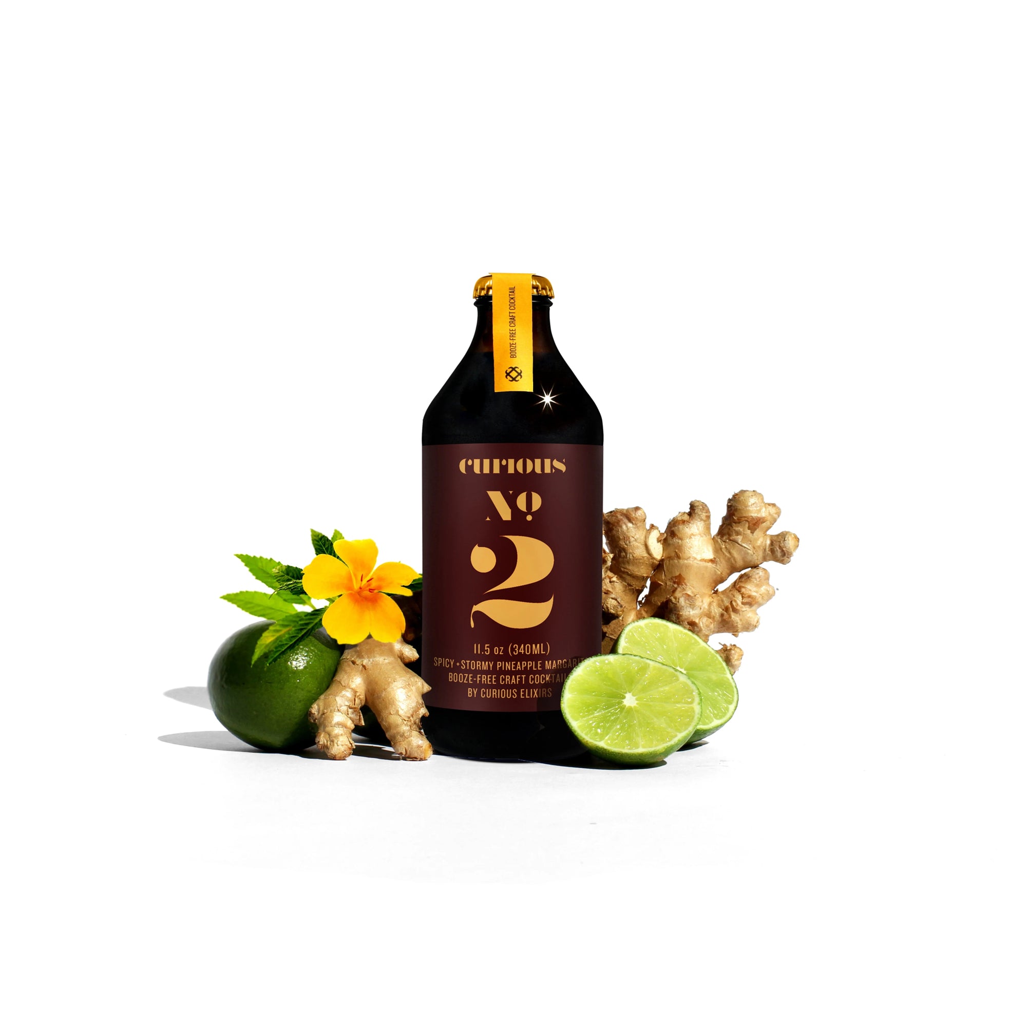Curious Elixir No. 2 (Pineapple Margarita/Dark 'n' Stormy) - The Zero Proof