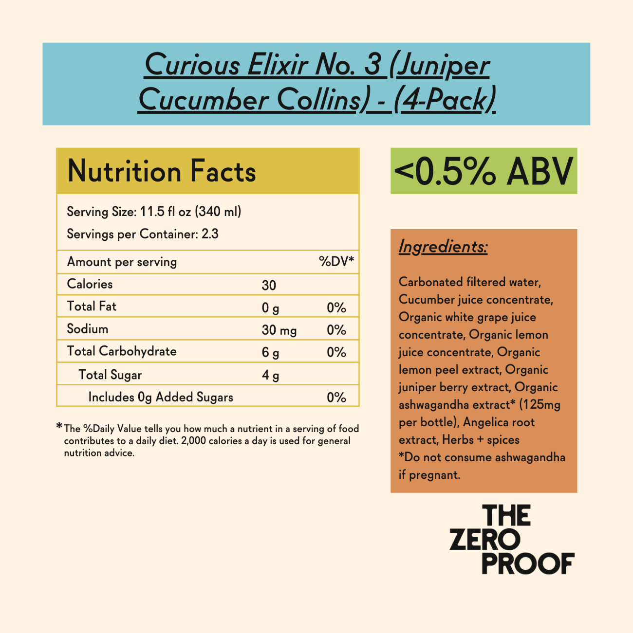 Curious Elixir No. 3 (Tom Collins) - The Zero Proof