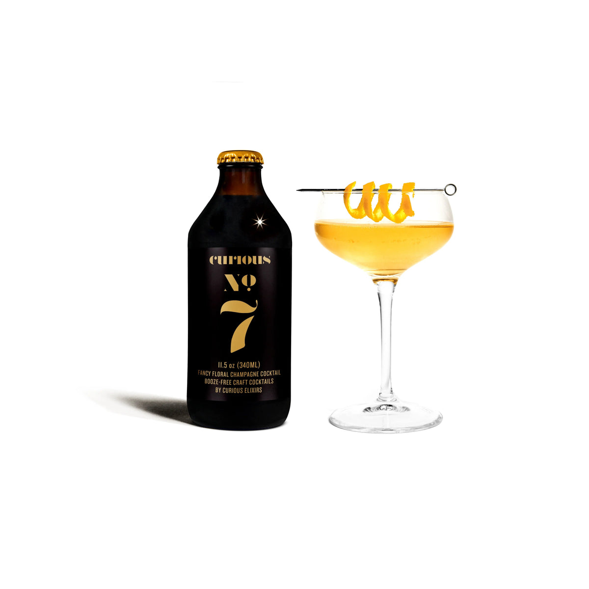 Curious Elixir's No. 7 Non-Alcoholic Cocktail (Bottles) | The Zero