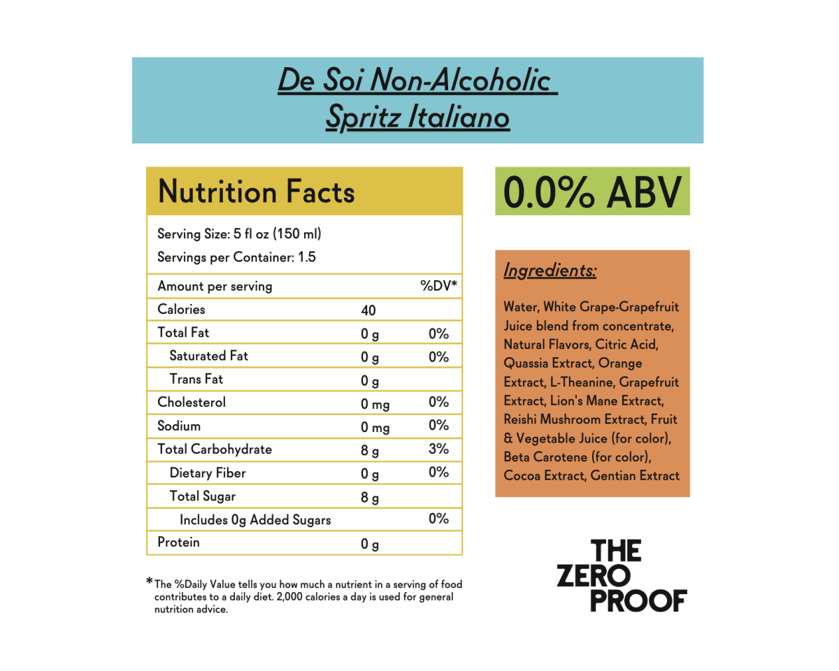 De Soi Non - Alcoholic Spritz Italiano - The Zero Proof
