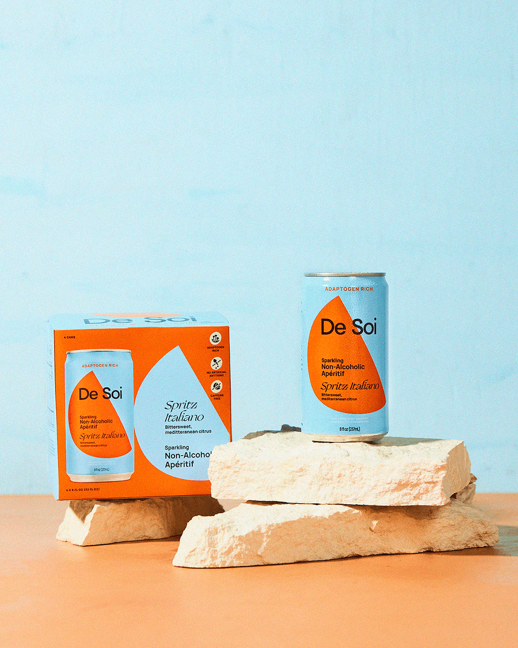 De Soi - Spritz Italiano Non - Alcoholic Canned Aperitif (4 - Pack) - The Zero Proof