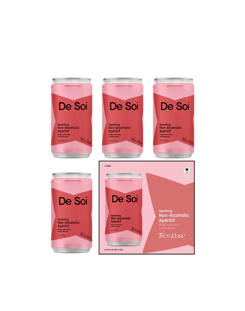 De Soi - Très Rosé Non - Alcoholic Apéritif Cans (4 - pack) - The Zero Proof