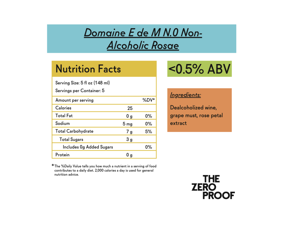 Domaine E de M N.0 Non - Alcoholic Rosae - The Zero Proof