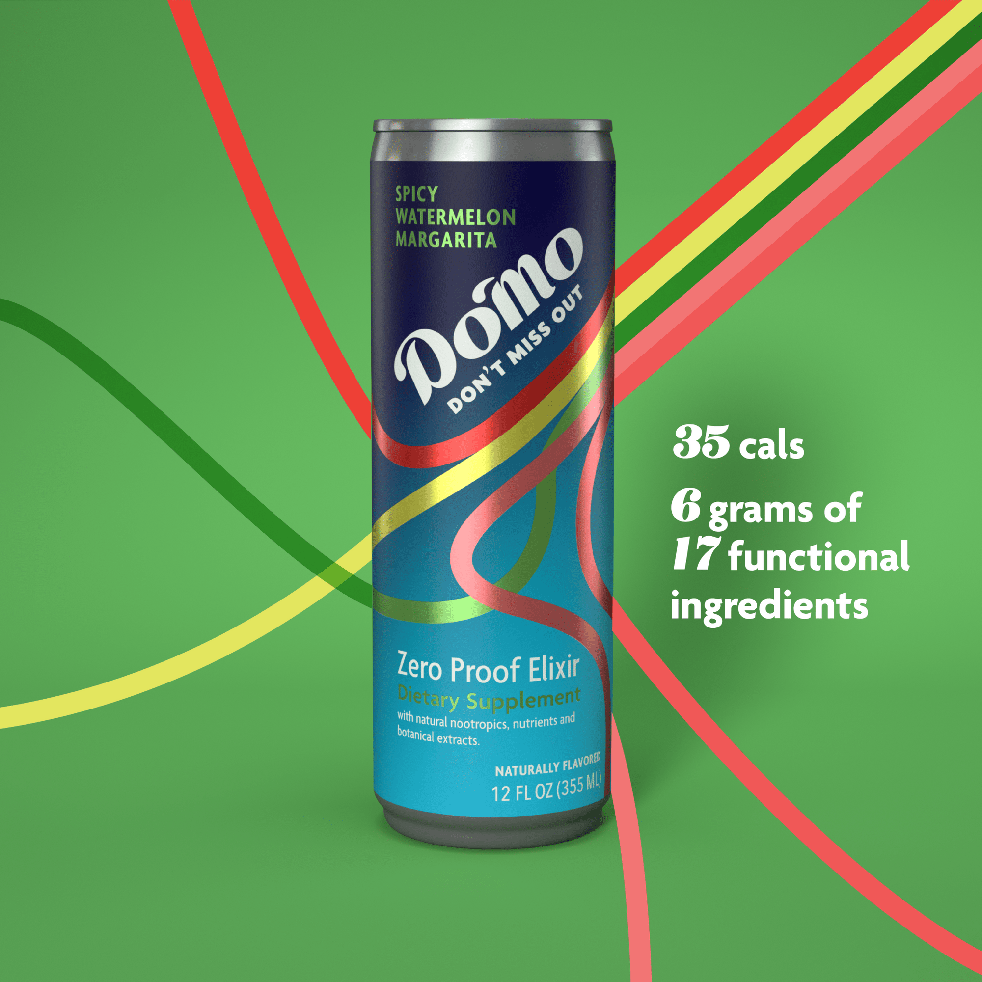 Do'Mo Spicy Watermelon Margarita — Non - Alcoholic Cocktail - The Zero Proof