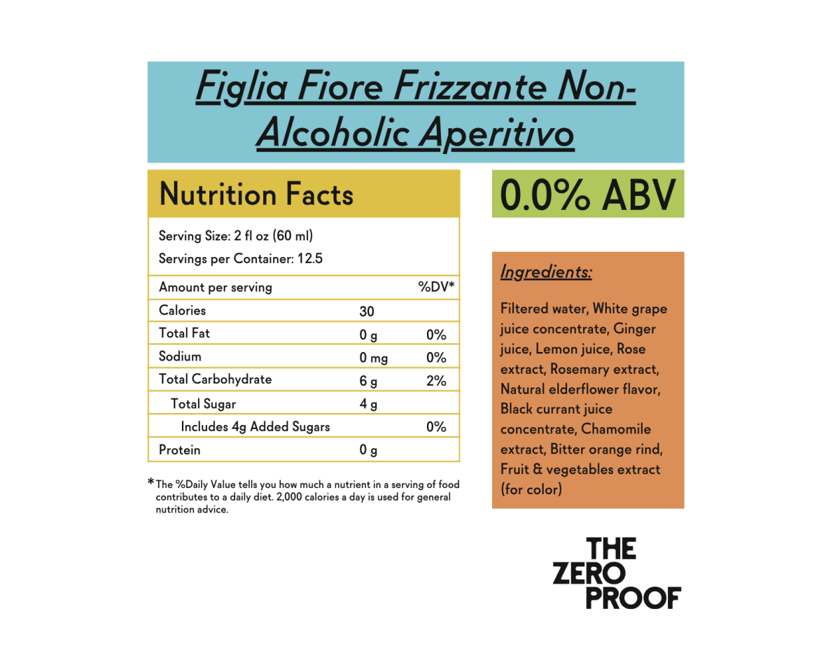 Figlia Fiore Frizzante Non - Alcoholic Aperitivo - The Zero Proof