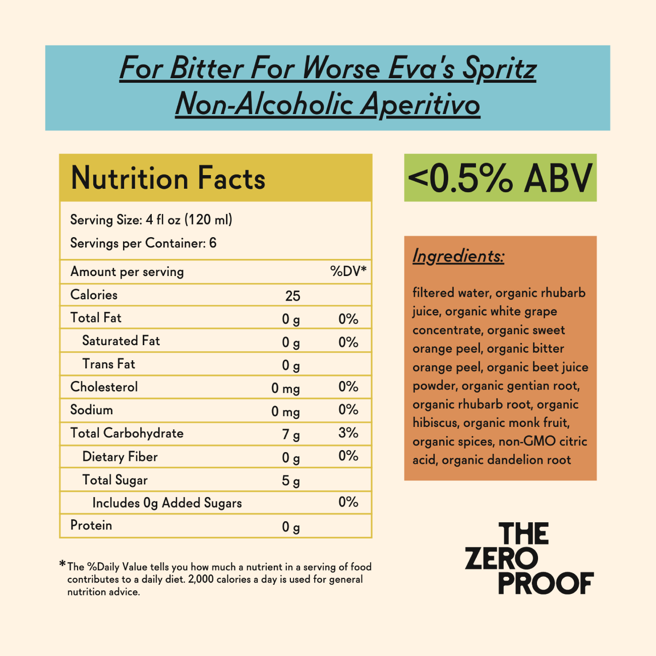 For Bitter For Worse Eva's Spritz Non - Alcoholic Aperitivo - The Zero Proof