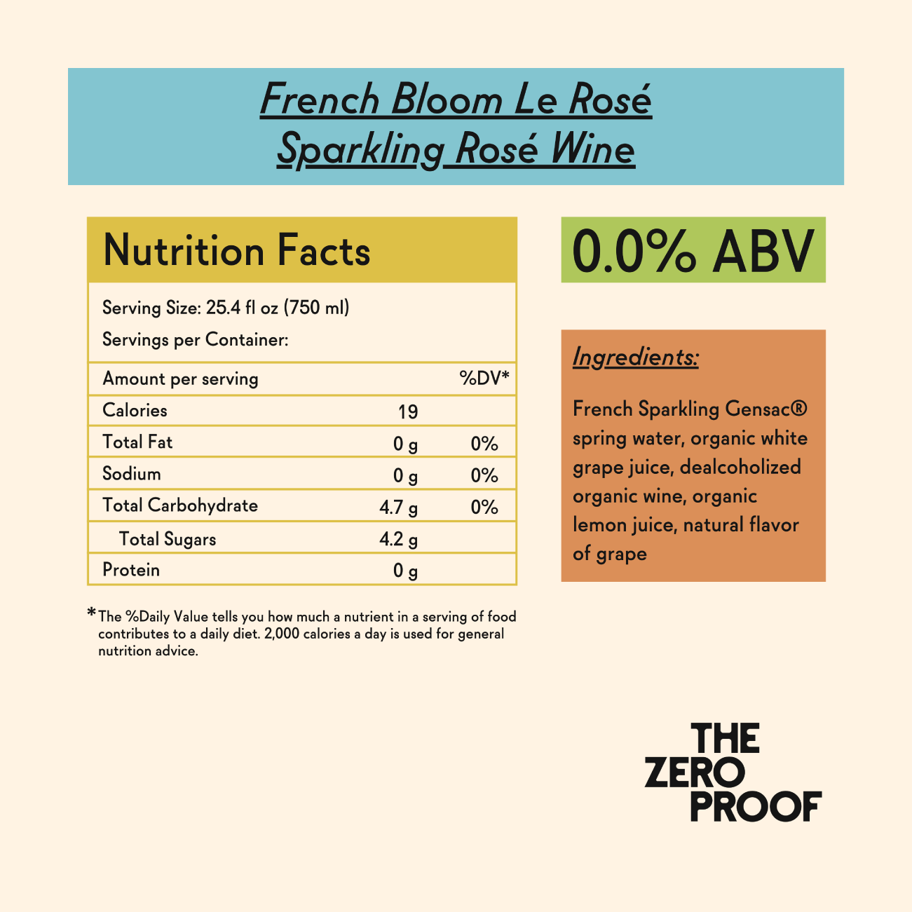 French Bloom Le Rosé Sparkling Rosé Wine - The Zero Proof