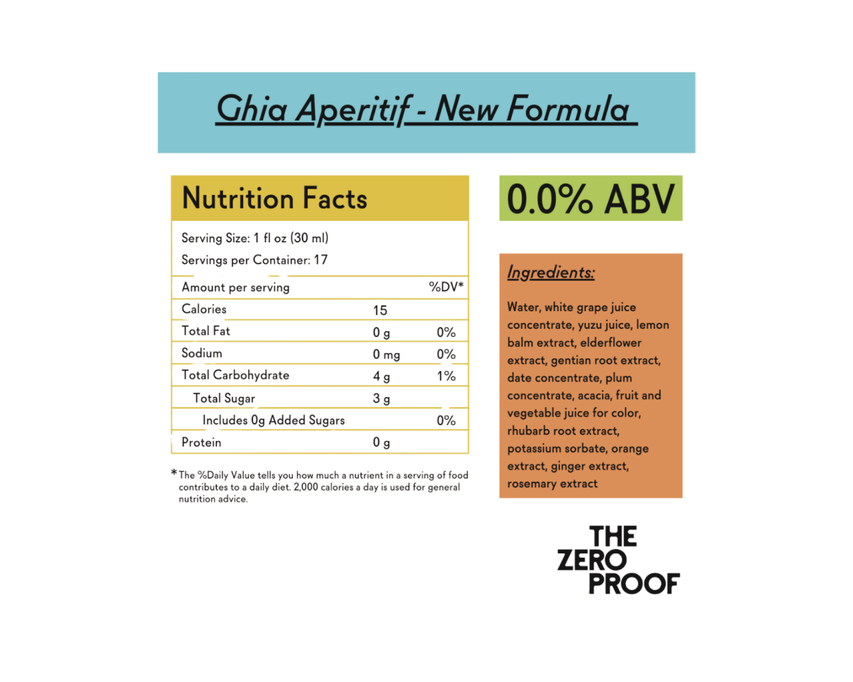 Ghia Aperitif - New Formula (535 mL) - The Zero Proof