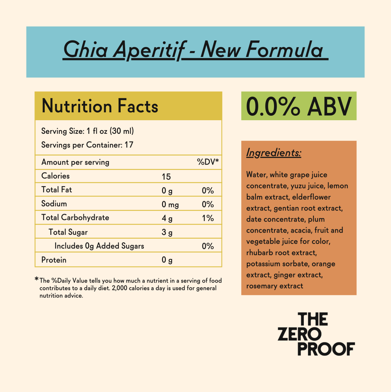 Ghia Aperitif - New Formula (535 mL) - The Zero Proof