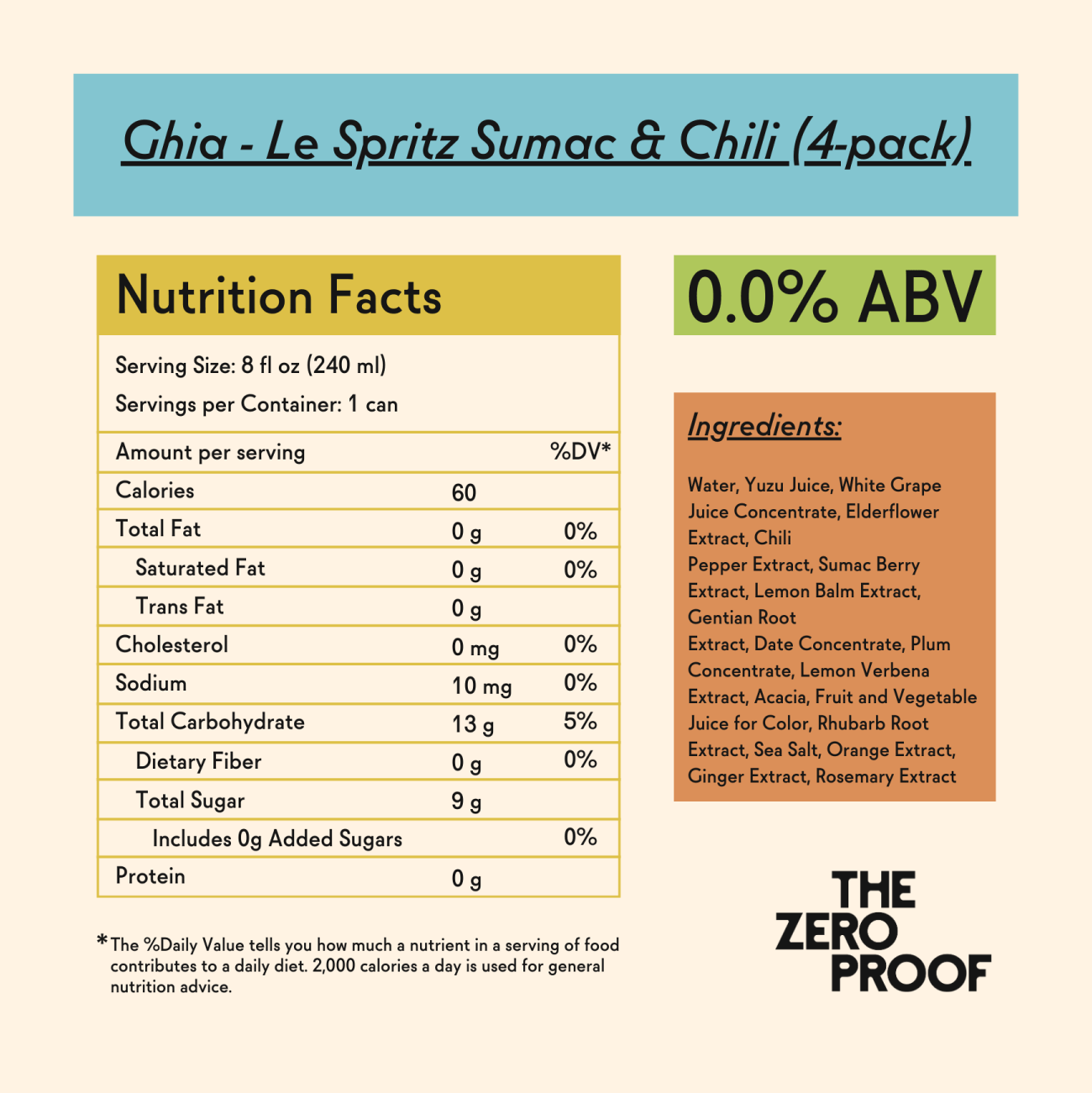 Ghia - Le Spritz Sumac & Chili (4 - pack) - The Zero Proof