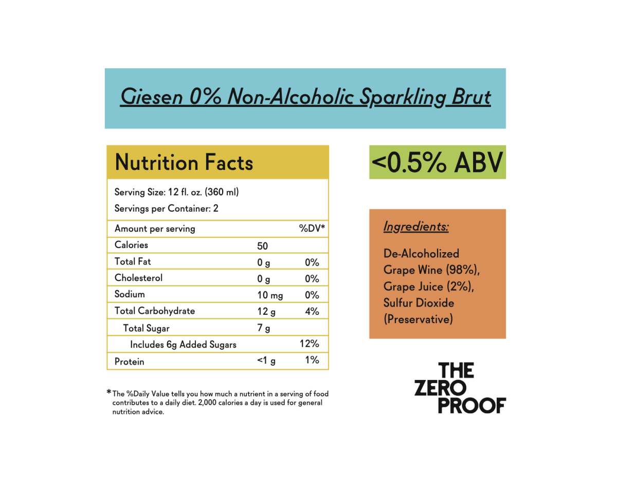 Giesen 0% Non-Alcoholic Sparkling Brut - The Zero Proof