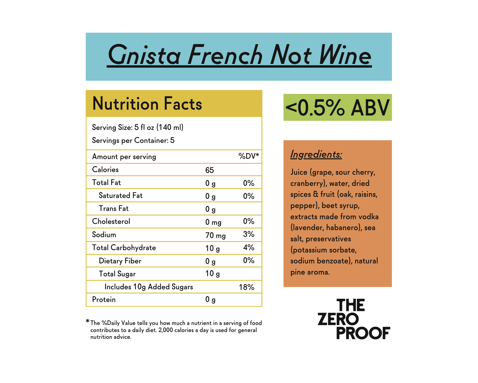 Gnista French Not Wine - The Zero Proof
