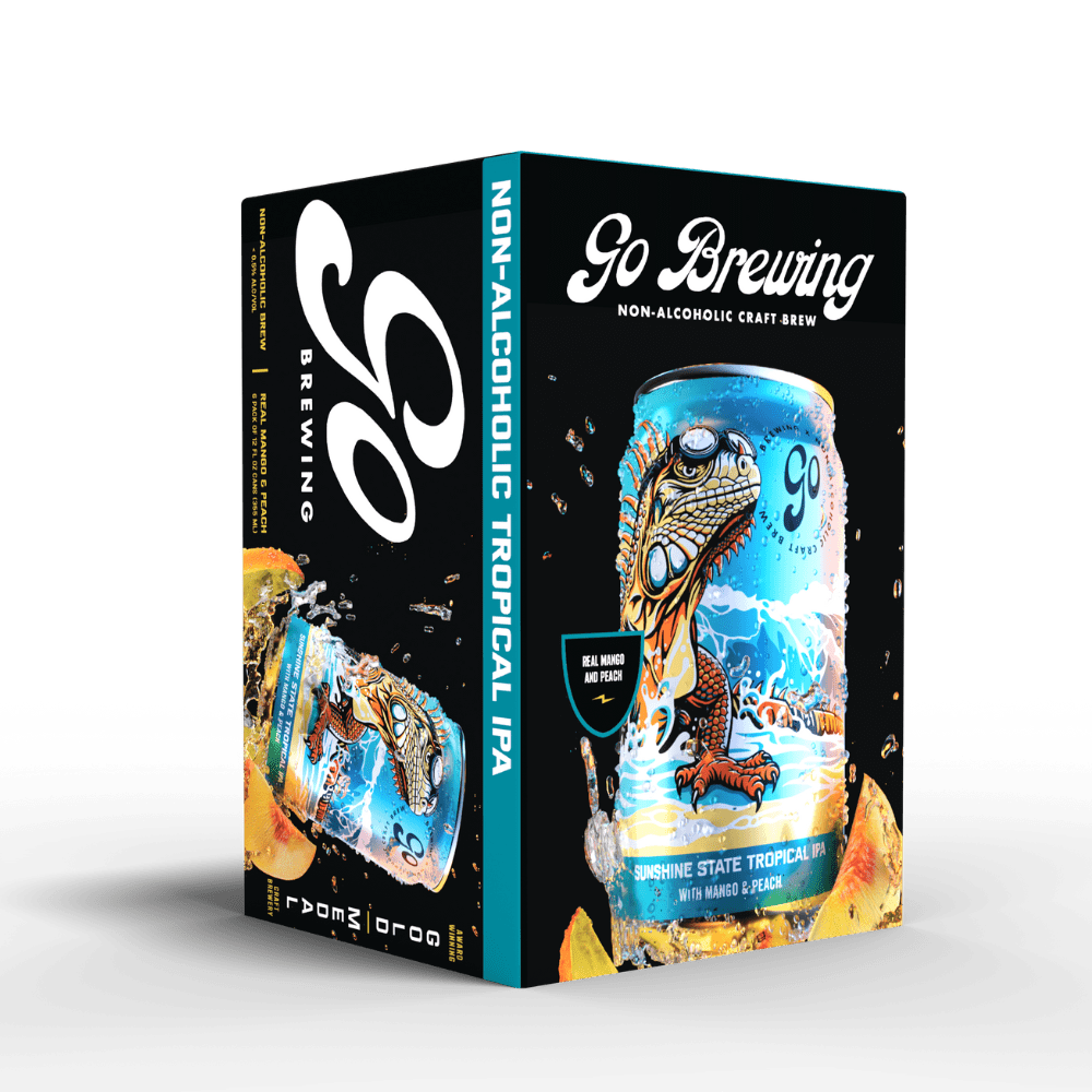 Go Brewing Sunshine State Tropical IPA Non - Alcoholic Beer - The Zero Proof