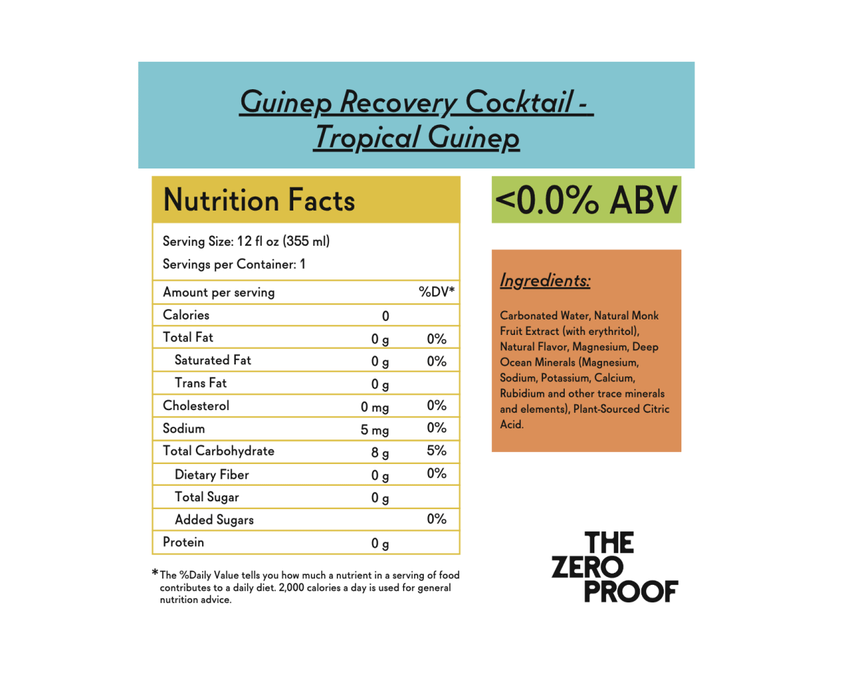 Guinep Recovery Cocktail - Tropical - The Zero Proof