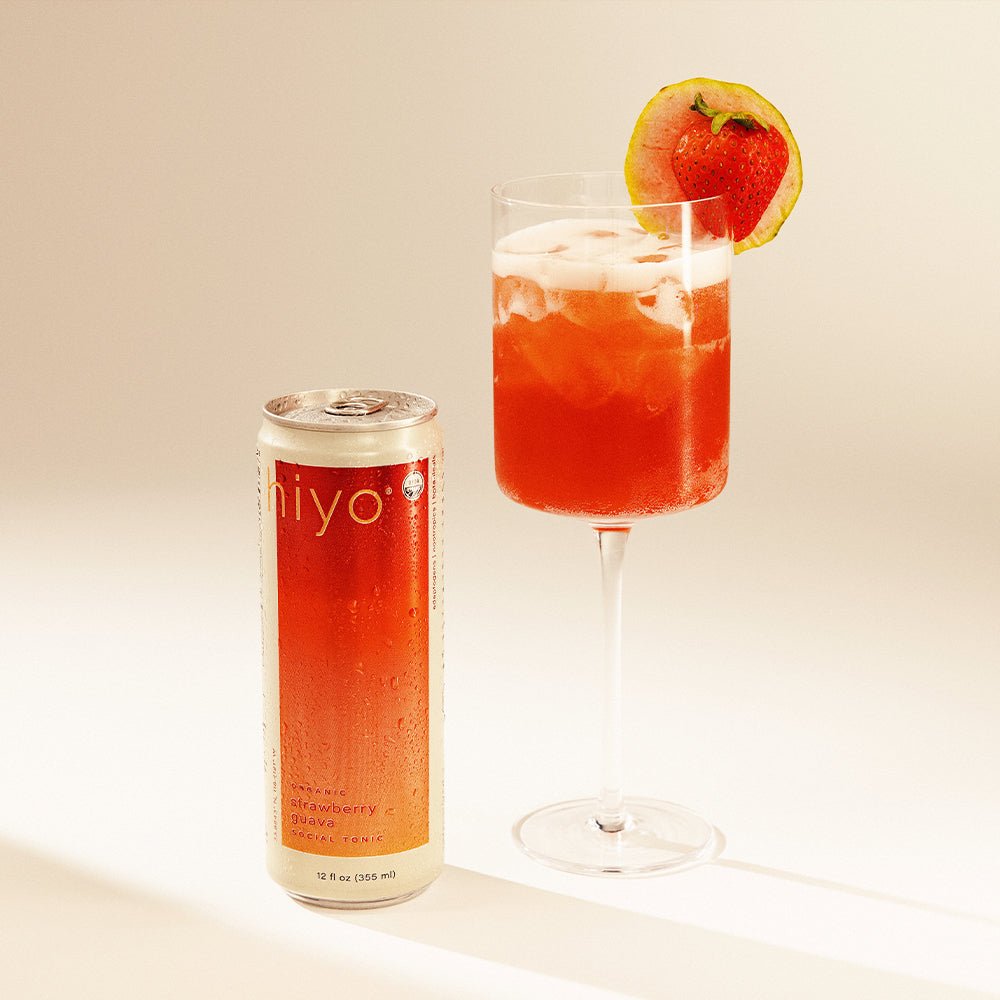 Hiyo Non - Alcoholic Social Tonic - Strawberry - Guava - The Zero Proof