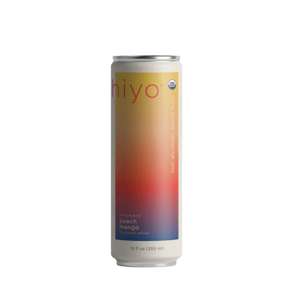 Hiyo Peach - Mango Non - Alcoholic Social Tonic (4 - pack) - The Zero Proof
